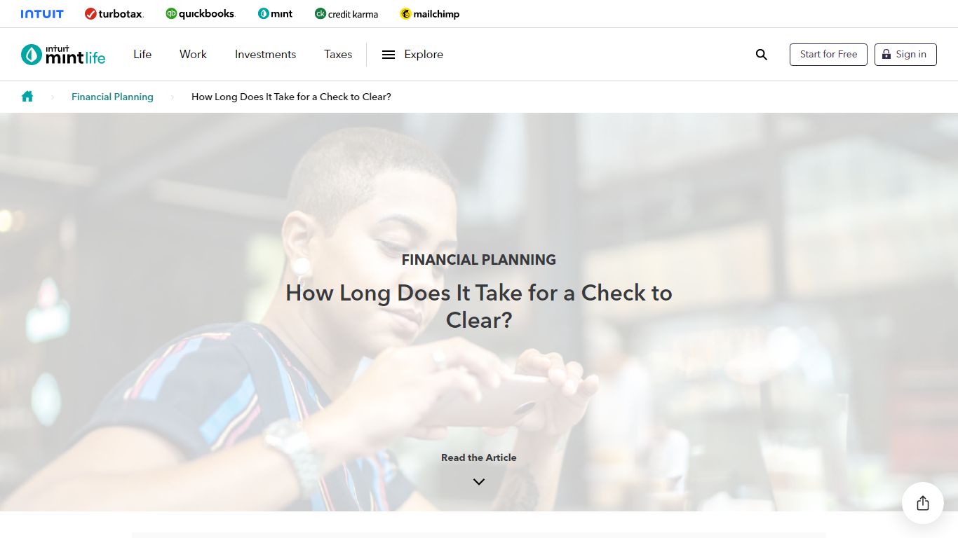 How Long Does It Take for a Check to Clear? - MintLife Blog